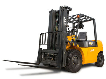 JAC 10 Ton Diesel Vorkheftruck, Grote Capaciteitscounterbalance Forklifts, Zware Materiaalvorkheftruck, Rode of Oranje Kleur leverancier