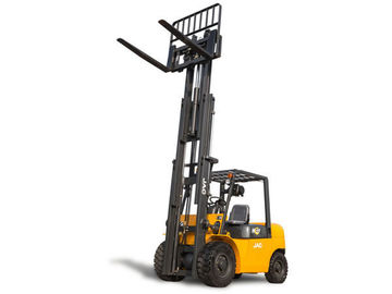 JAC 10 Ton Diesel Vorkheftruck, Grote Capaciteitscounterbalance Forklifts, Zware Materiaalvorkheftruck, Rode of Oranje Kleur leverancier