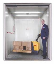 Walkietype Super Lichte Elektrische Palletvrachtwagen van de de Capaciteits de Hoogwaardige Configuratie van de 1,8 Tonlading Compacte Grote Macht 1800Kg leverancier